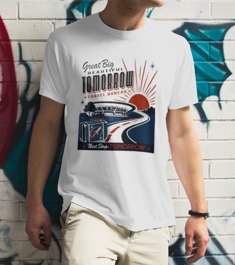 Great Big Beautiful Tomorrow Travel Bureau Tomorrow Carousel T-Shirt