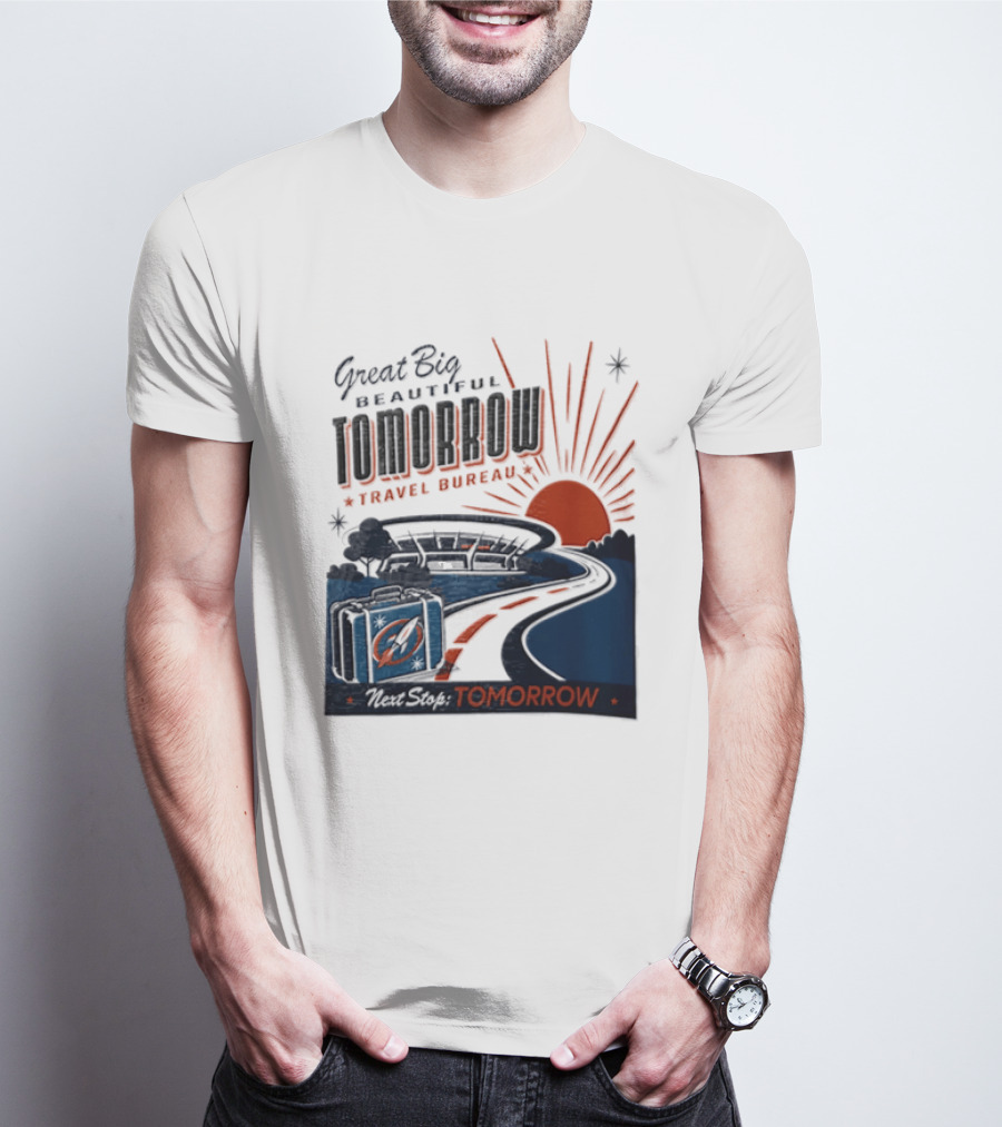 Great Big Beautiful Tomorrow Travel Bureau Tomorrow Carousel T-Shirt