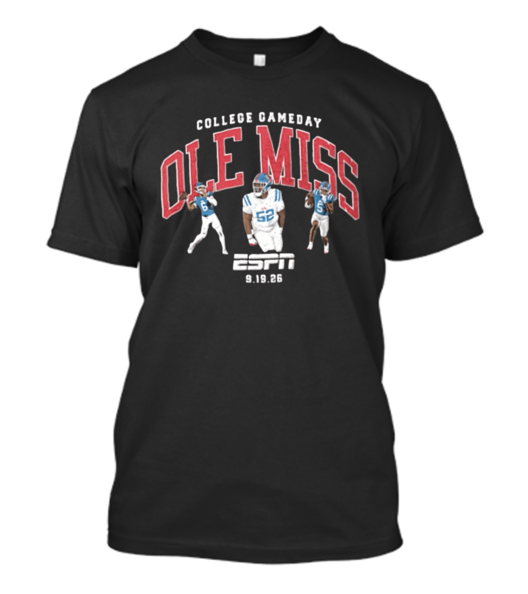 College Gameday Ole Miss Rebels ESPN 9.19.26 T-Shirt