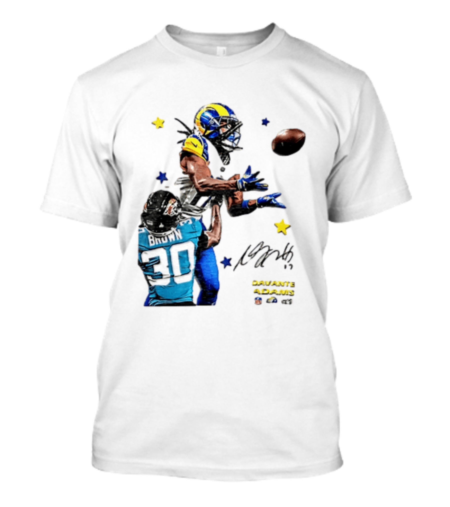Davante Adams Las Vegas Raiders Brown Football Catch Duel T-Shirt