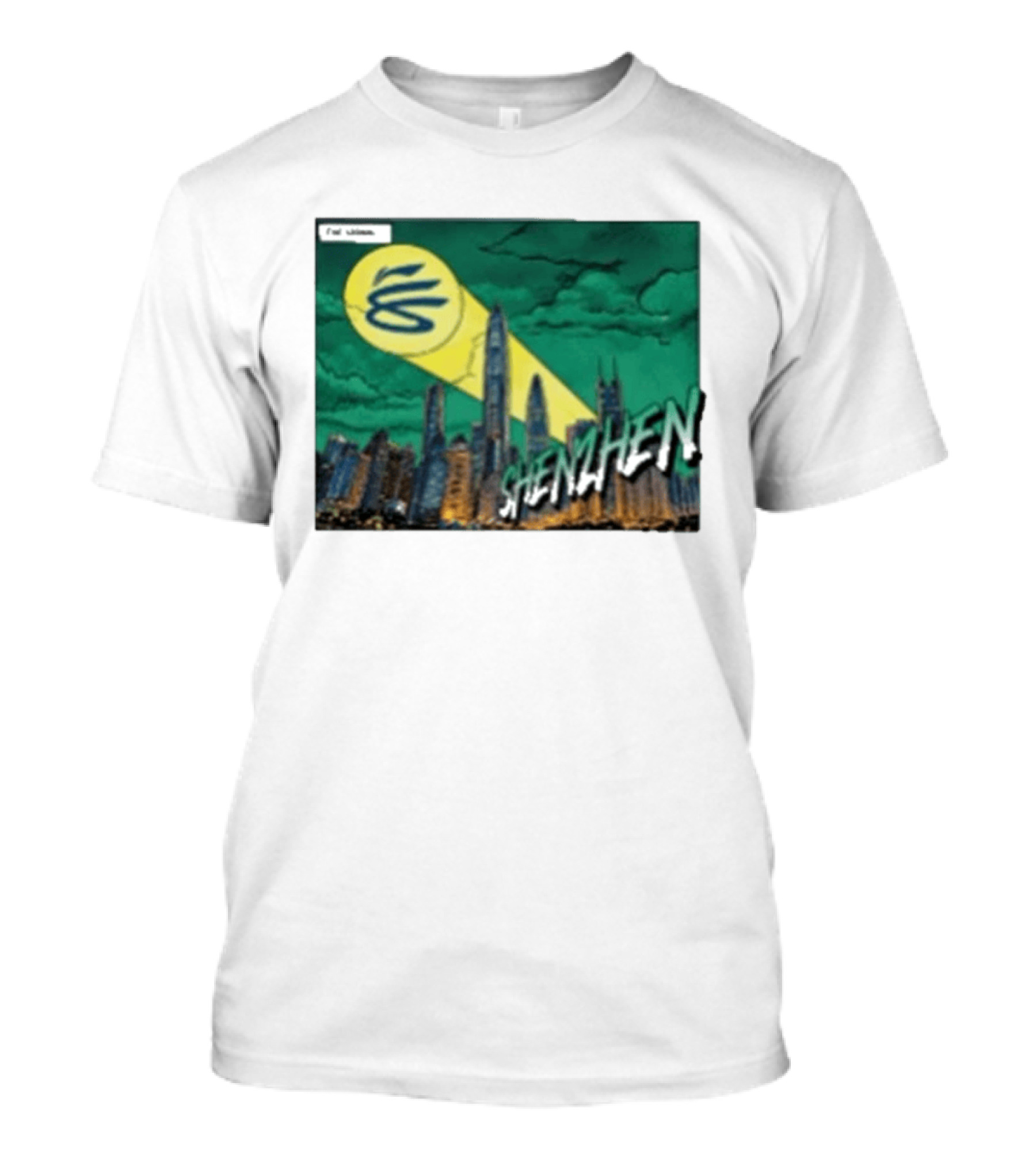 Stephen Curry Li Ning X Curry China Tour Shenzhen City Skyline Spotlight T-Shirt