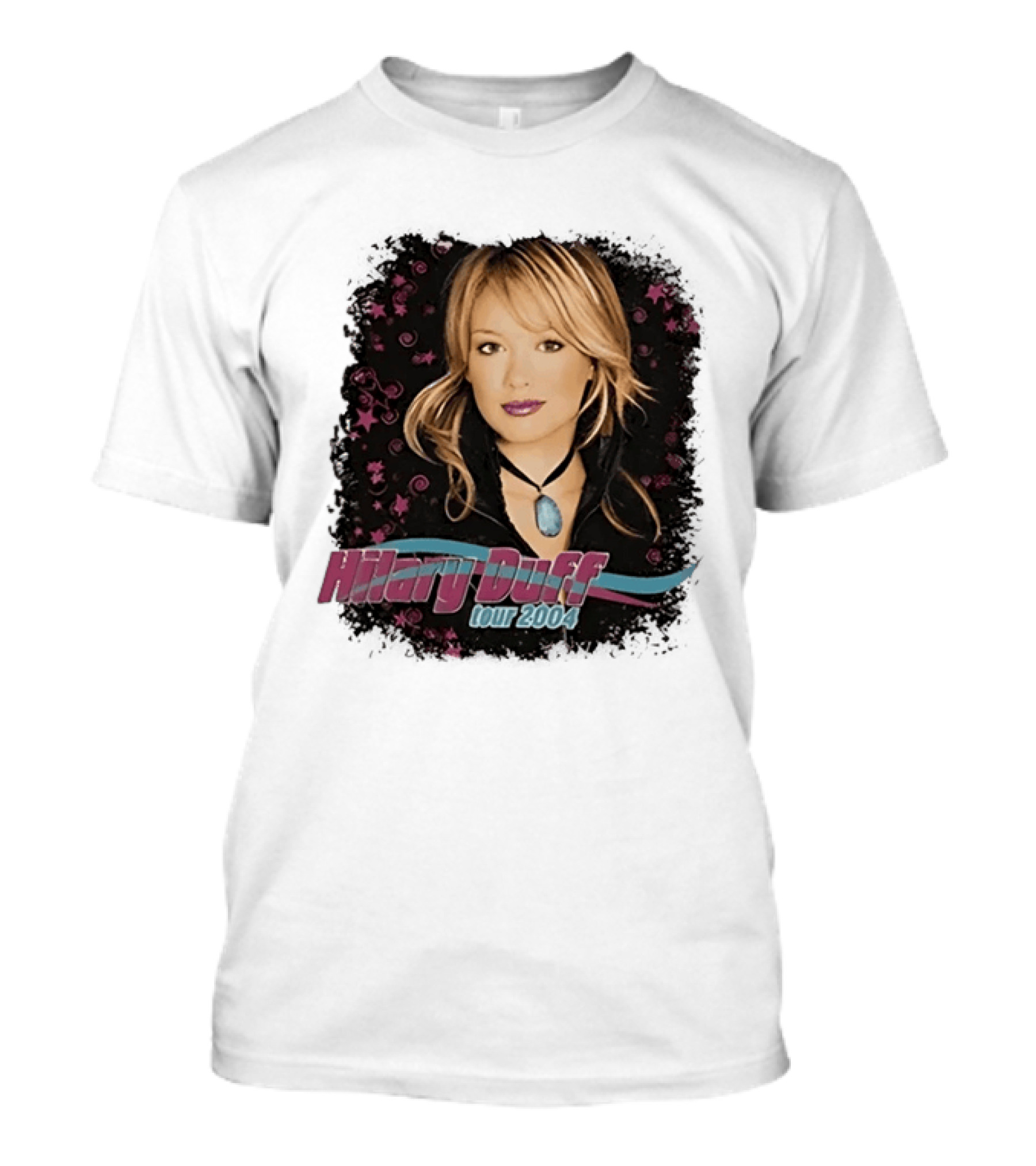 Hilary Duff Tour 2004 Y2K Pop Star Music Fashion T-Shirt