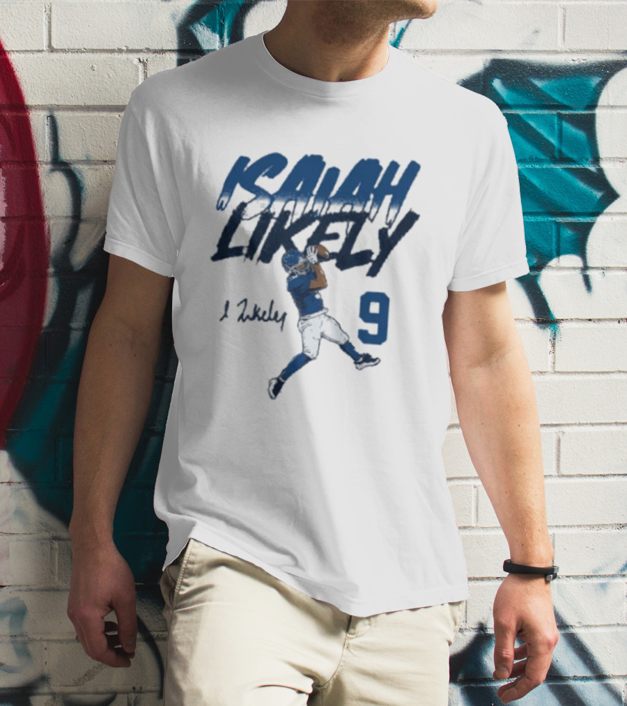 Isaiah Likely Catch Pose 9 New York Giants T-Shirt