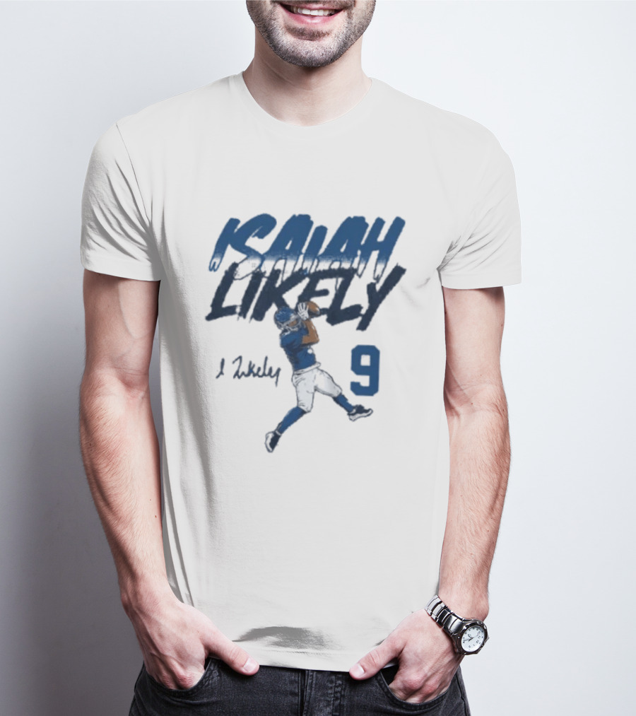 Isaiah Likely Catch Pose 9 New York Giants T-Shirt