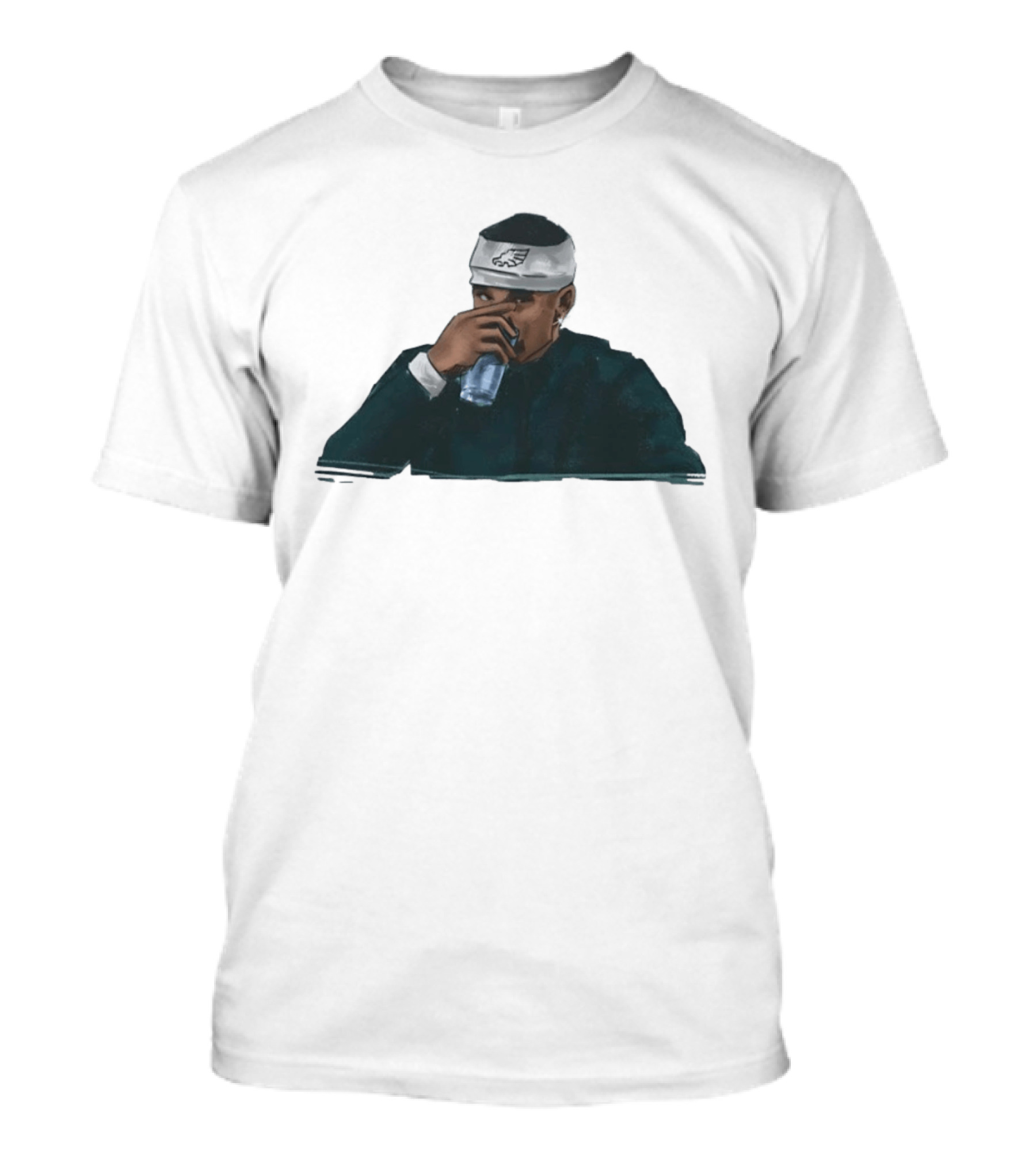 Philadelphia Eagles Jalen Hurts Hydration Headband T-Shirt