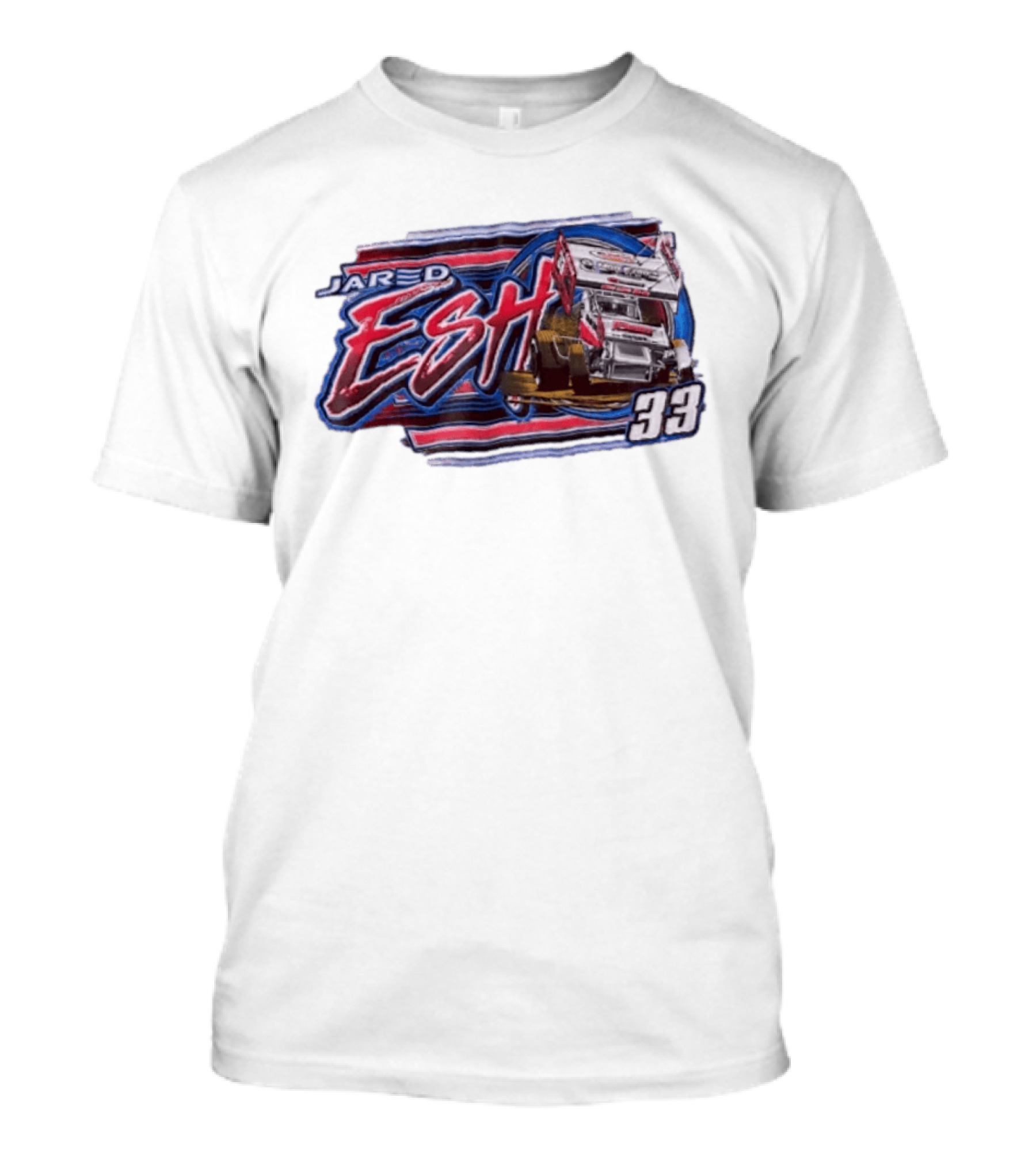 Jared Esh 33 Sprint Car Racing Ezra's Point Competition T-Shirt