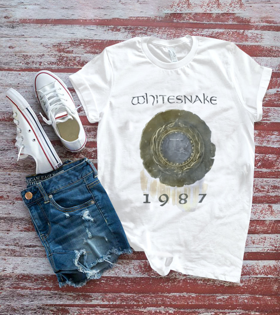 Whitesnake 1987 Album Cover Hard Rock Heavy Metal Band T-Shirt