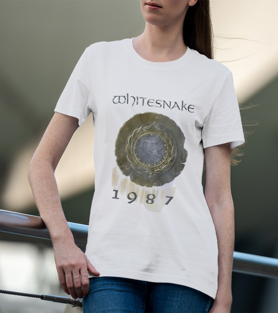Whitesnake 1987 Album Cover Hard Rock Heavy Metal Band T-Shirt