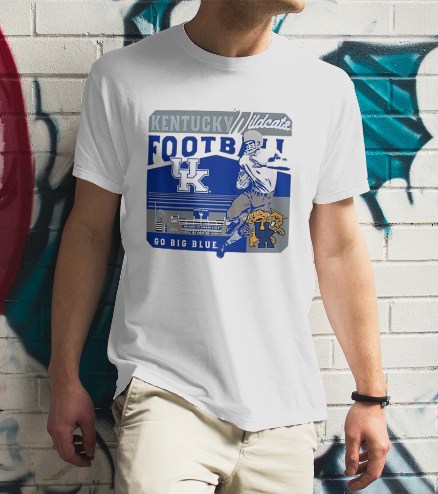 Kentucky Wildcats Football Go Big Blue Kroger Field UK Wildcats T-Shirt