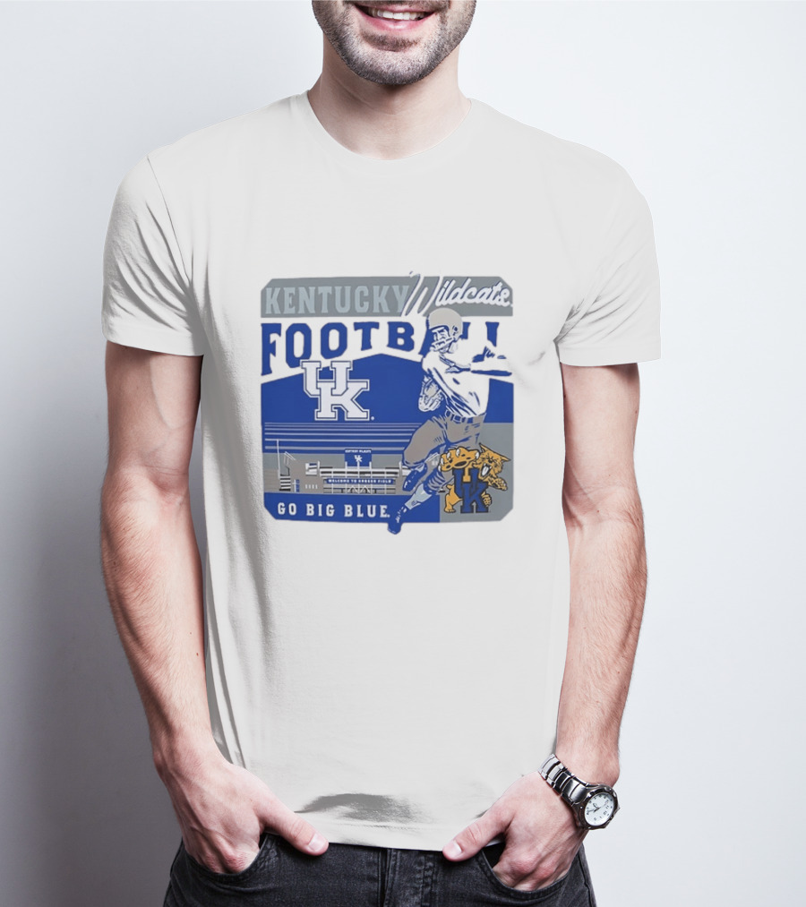 Kentucky Wildcats Football Go Big Blue Kroger Field UK Wildcats T-Shirt