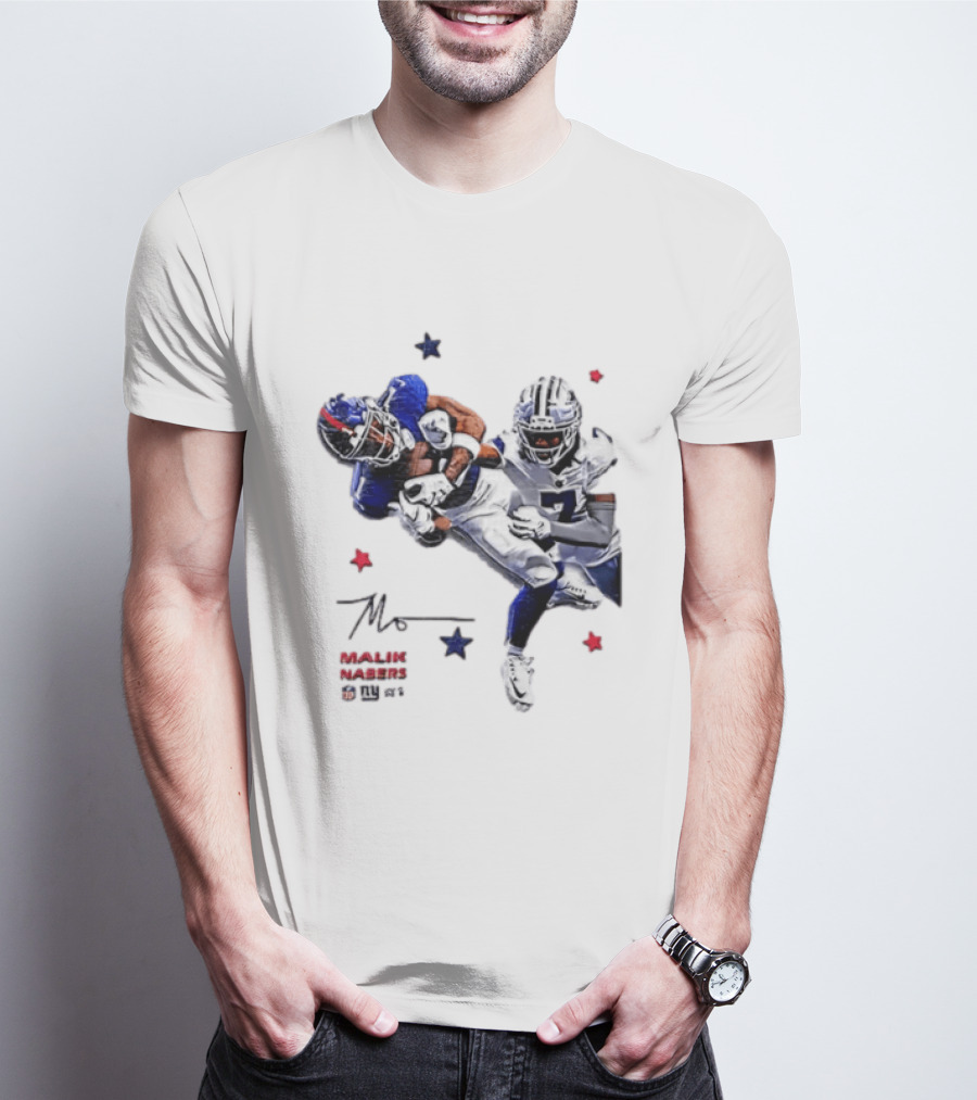 Malik Nabers New York Giants Cowboys Matchup Highlight T-Shirt