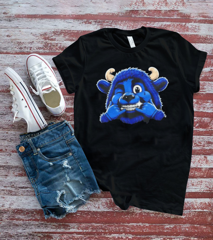 Buffalo Bills Billy Thuggin Character With Blue Buffalo Mascot And Braces T-Shirt