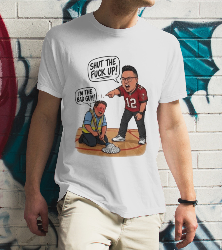 Rico Bosco Shut The Fuck Up I'm The Bad Guy 12 Red Jersey T-Shirt