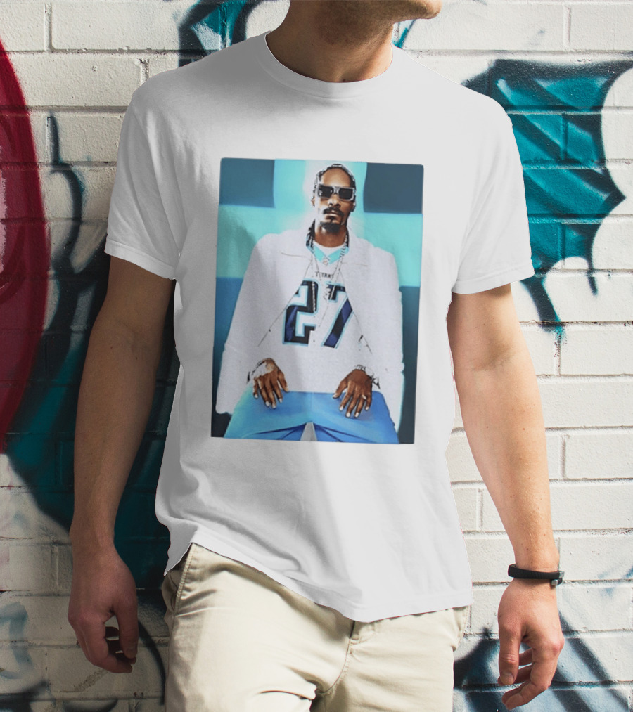 Tennessee Titans 27 Jersey Worn By Snoop Dogg T-Shirt