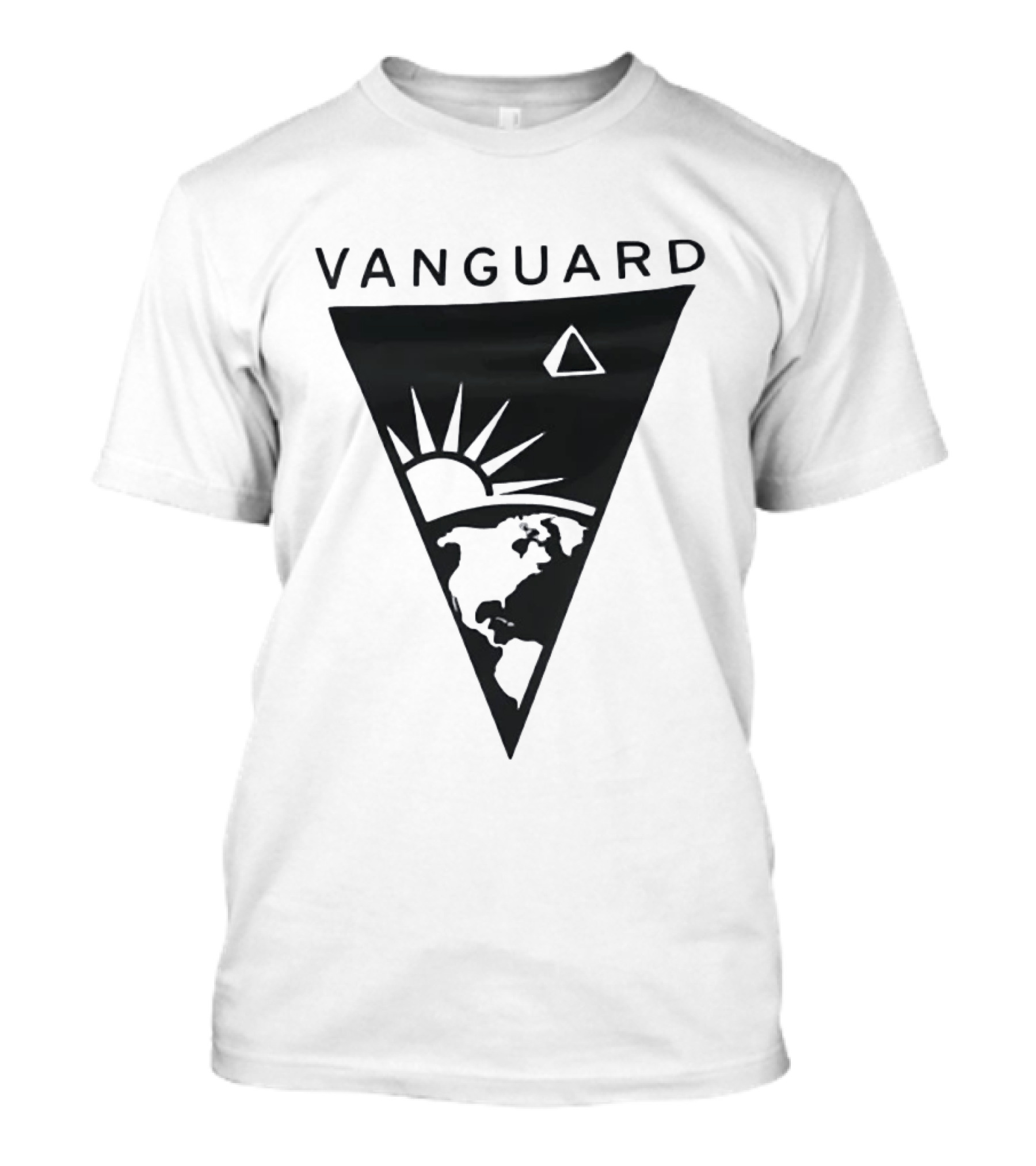 Vanguard Earth Sun Triangle Minimalist Earth Sun T-Shirt