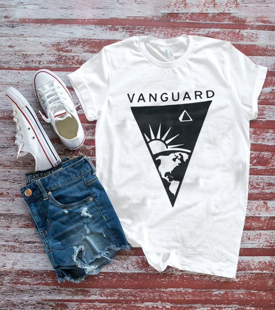 Vanguard Earth Sun Triangle Minimalist Earth Sun T-Shirt