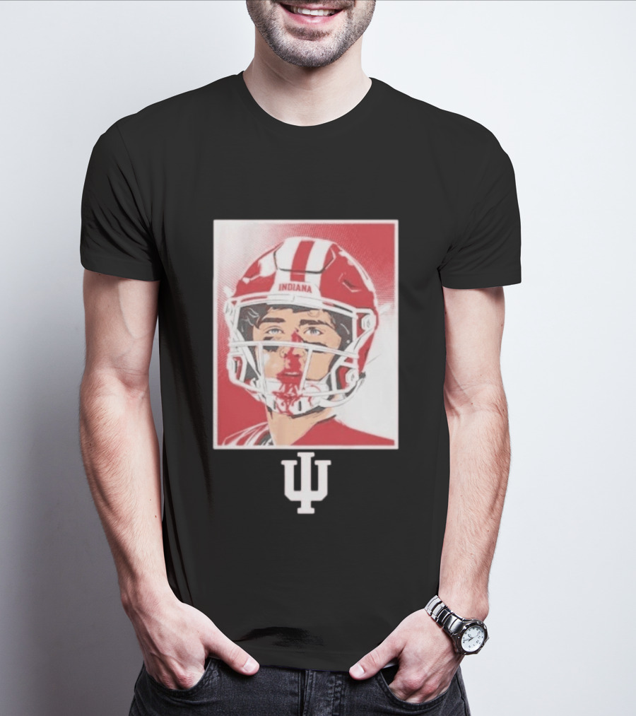 Josh Hoover Indiana Hoosiers Football Bloody Face T-Shirt