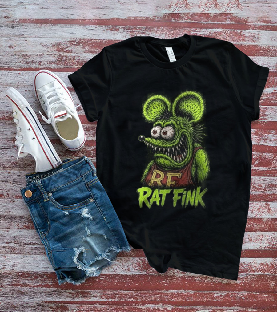 Rat Fink Kustom Kulture Born To Ride Weird RF T-Shirt