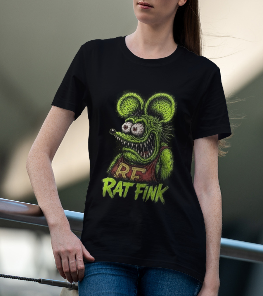 Rat Fink Kustom Kulture Born To Ride Weird RF T-Shirt