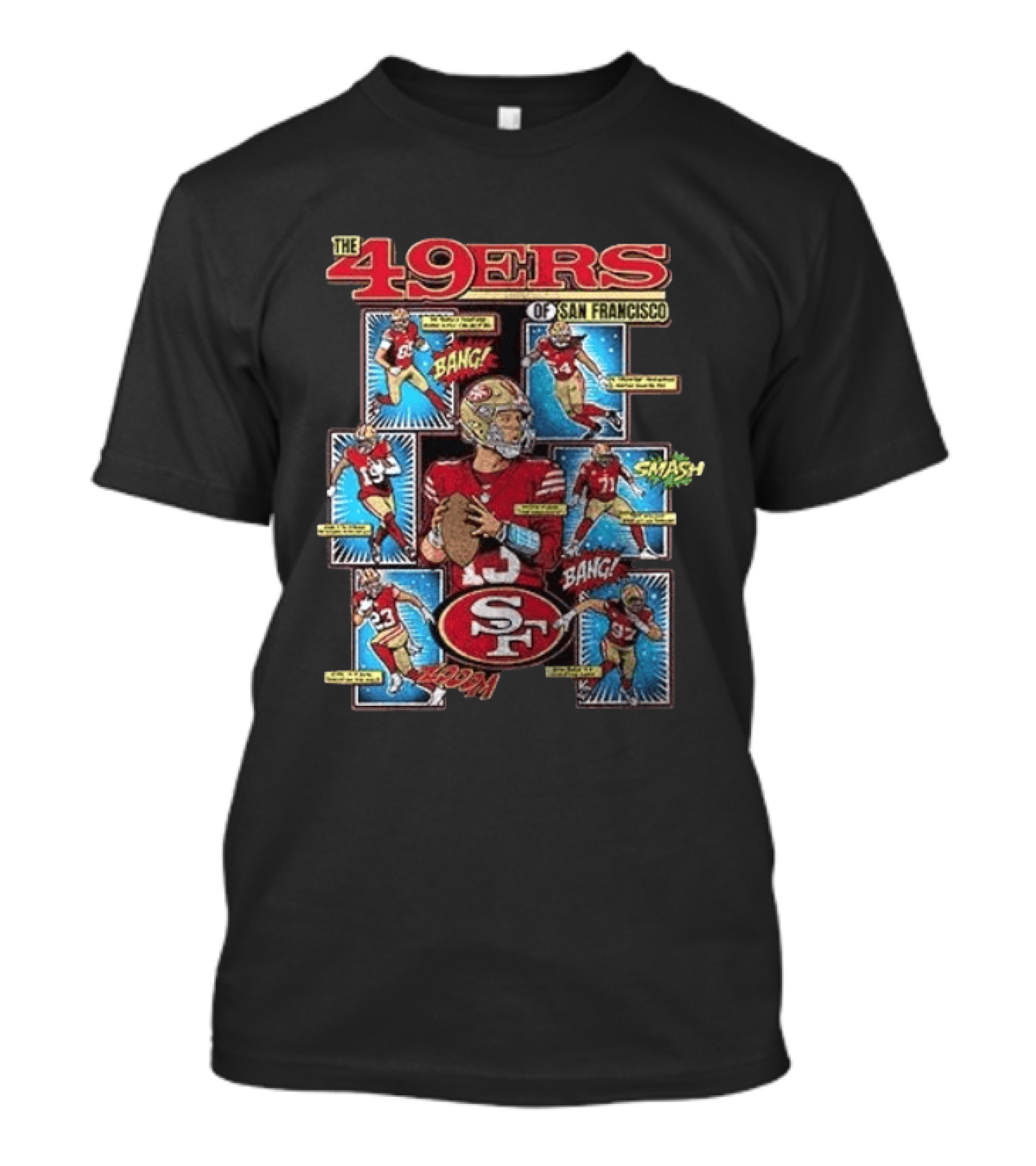 The 49ers Of San Francisco All Stars Comic Bang Smash SF 49ers T-Shirt