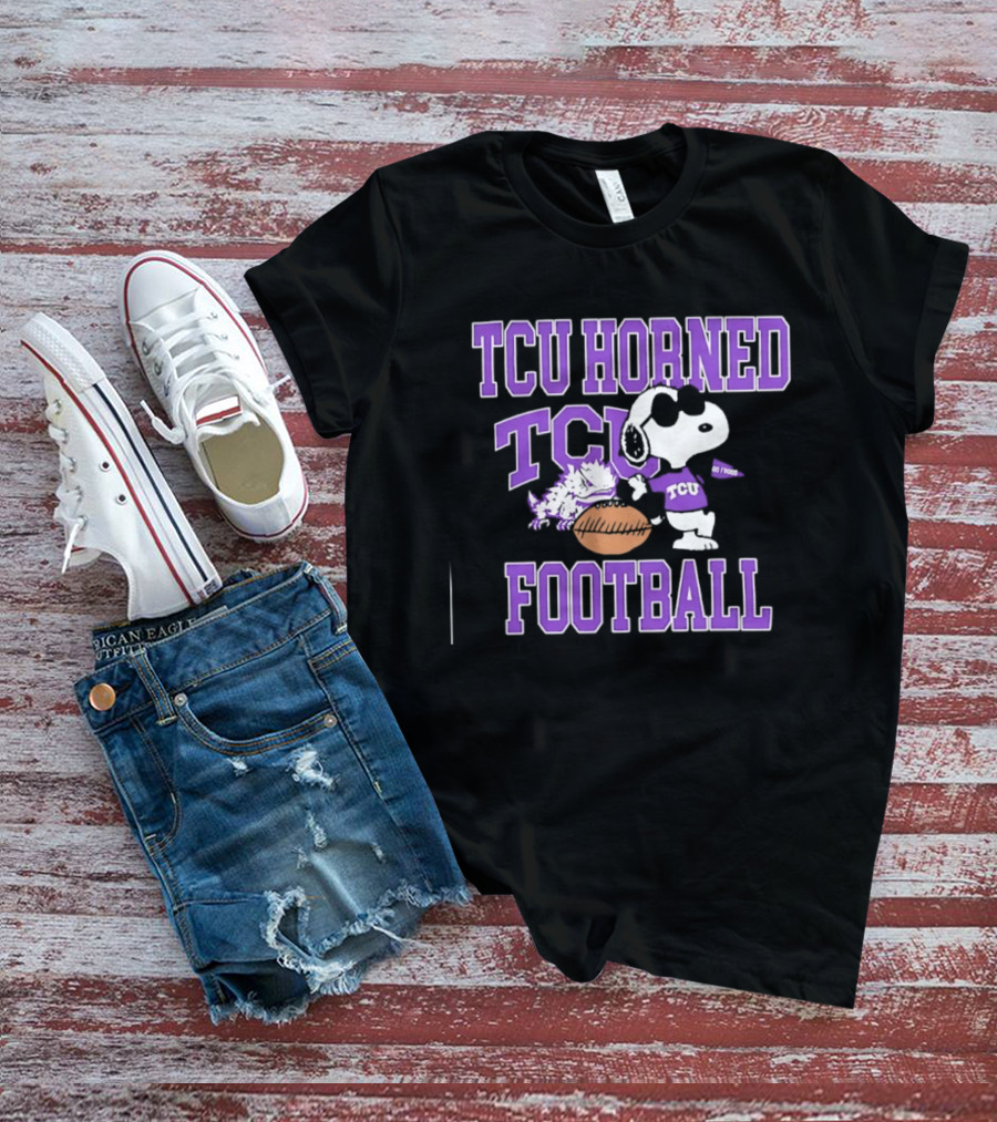 TCU Horned Frogs Football Snoopy Go Frogs T-Shirt