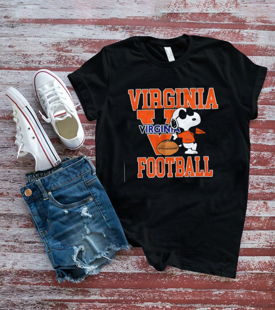 Virginia Cavaliers Football Snoopy Go Hoos T-Shirt