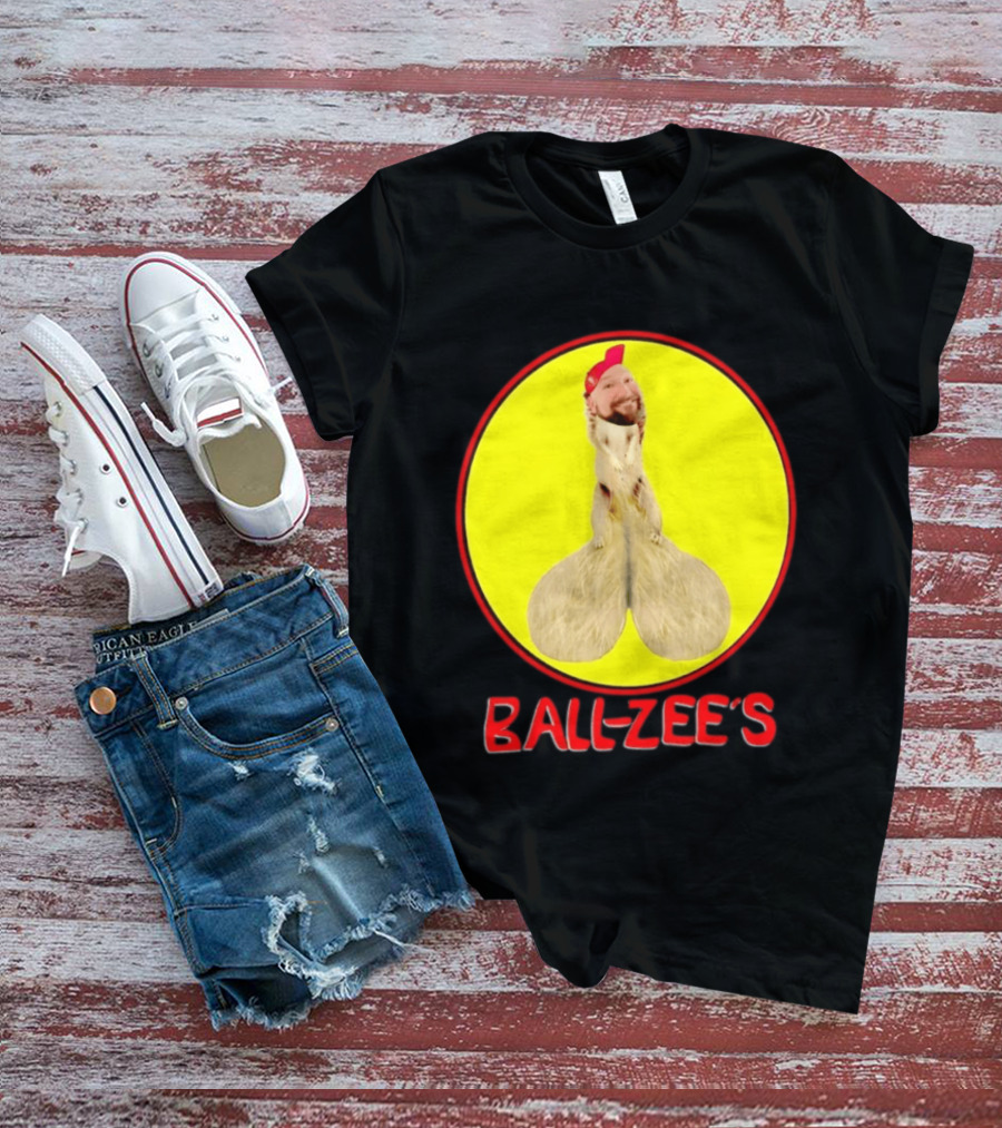 Ball Zee's Squirrel Meme Circle Red Cap T-Shirt