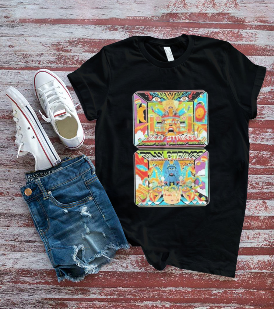 Billy Strings Denver Co 2026 Ball Arena September 18 19 Sun Moon Celestial Faces Cosmic T-Shirt