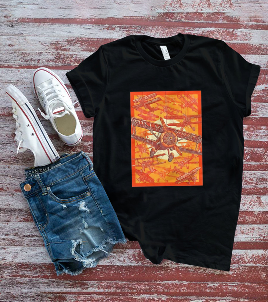Biplane Airshow Eugene And Austin Adventure T-Shirt