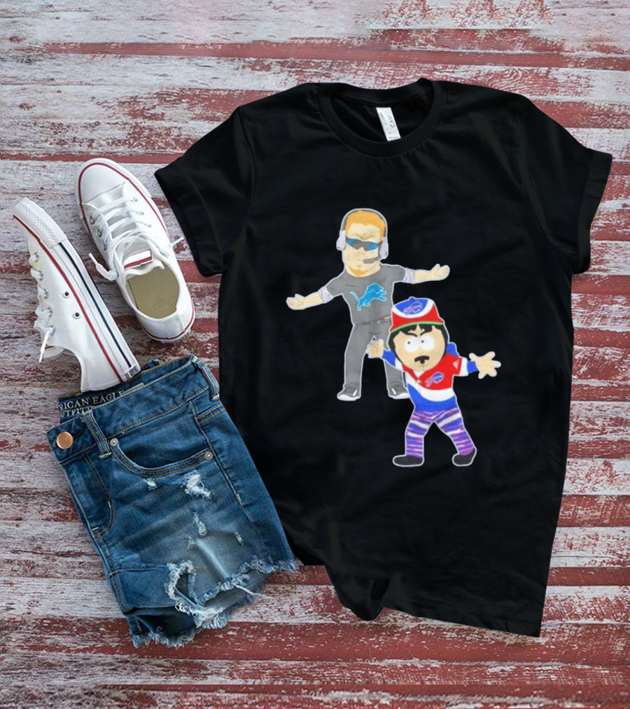 Buffalo Bills Detroit Lions South Park Crossover Motown Bro Down T-Shirt