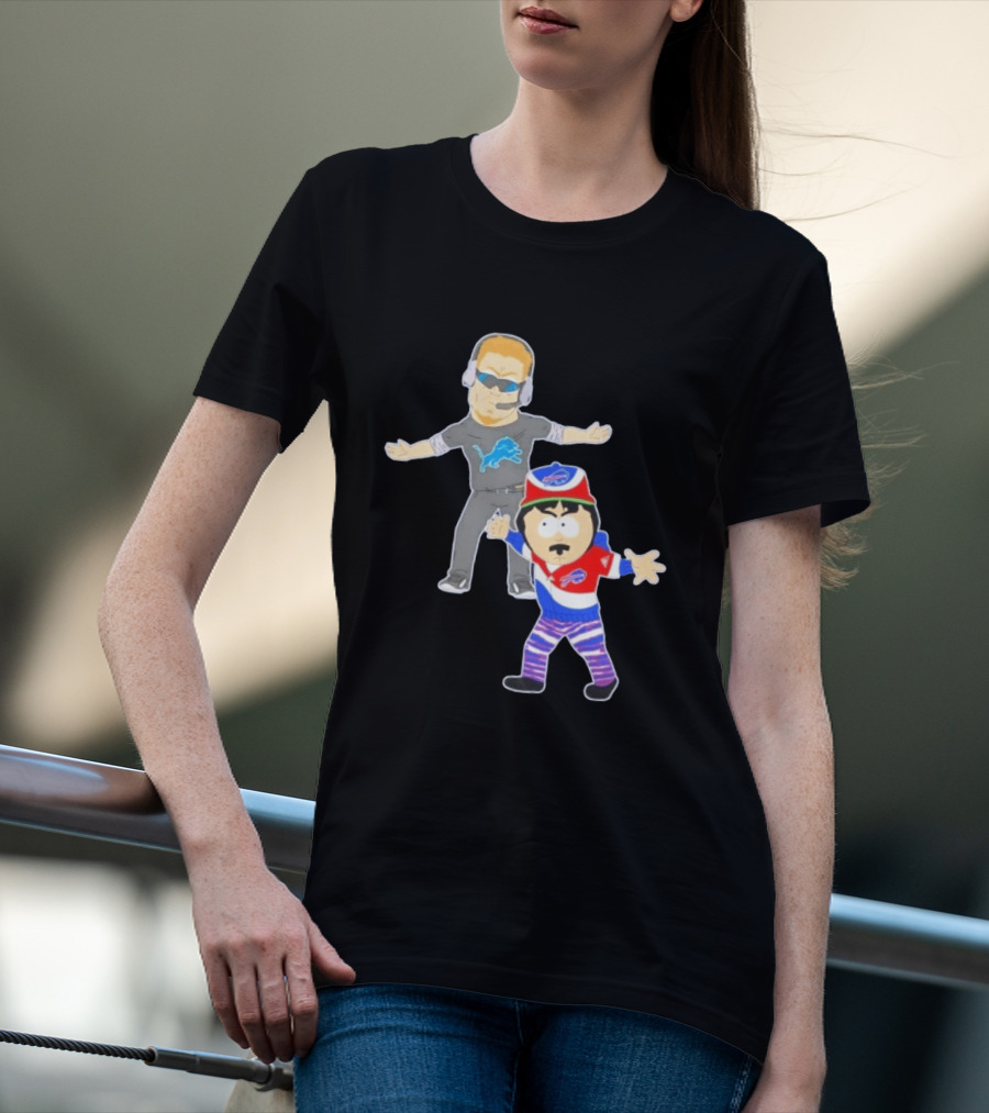 Buffalo Bills Detroit Lions South Park Crossover Motown Bro Down T-Shirt