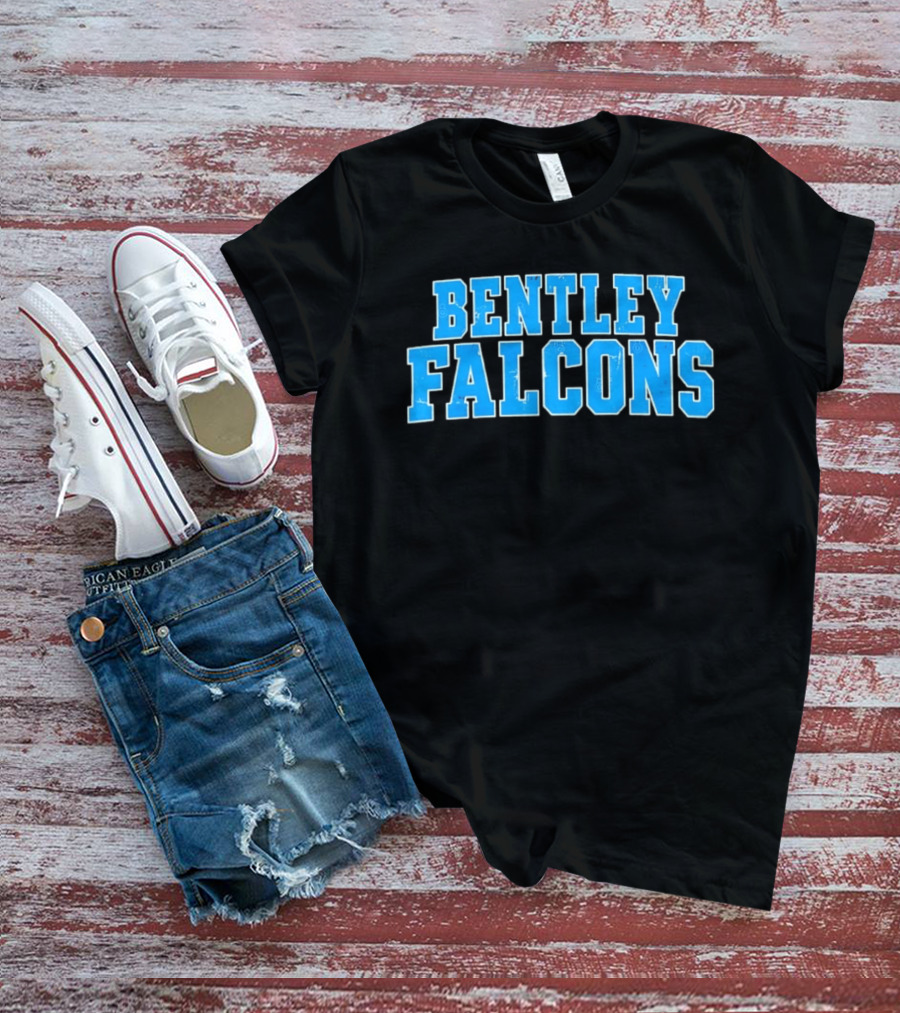 Bentley Falcons Distressed NCAA College Sports T-Shirt