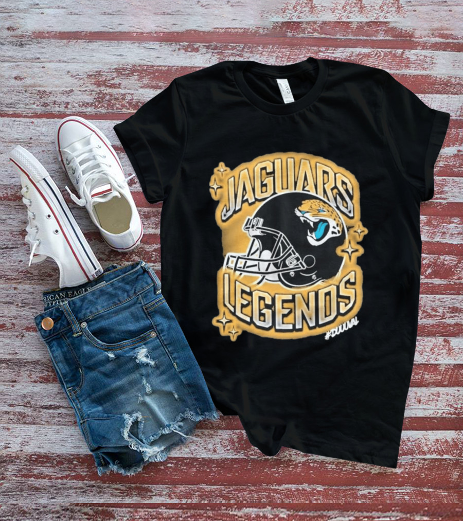 Jacksonville Jaguars Legends DUUUVAL Football Helmet T-Shirt