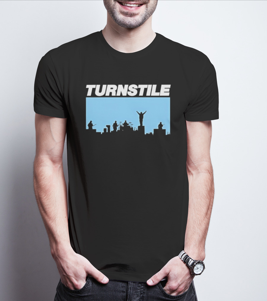 Turnstile Band Skyline Performance Hardcore T-Shirt