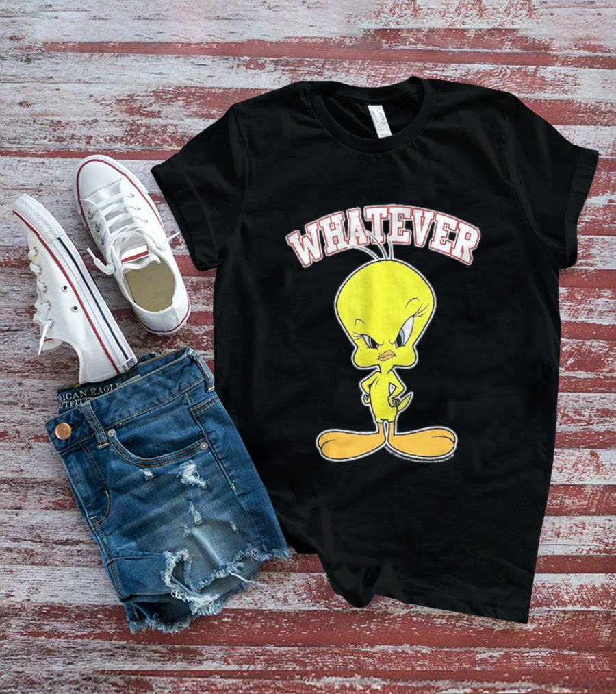 Tweety Bird Whatever Attitude Looney Tunes Cartoon T-Shirt