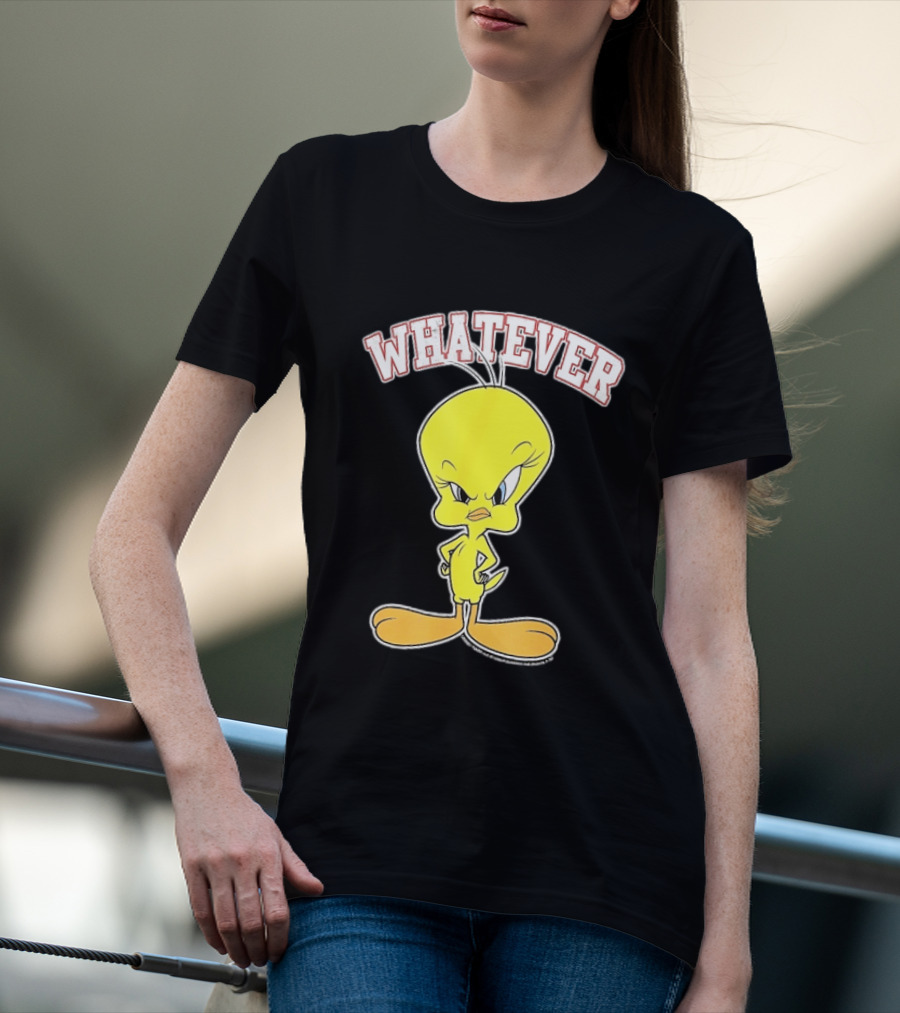 Tweety Bird Whatever Attitude Looney Tunes Cartoon T-Shirt