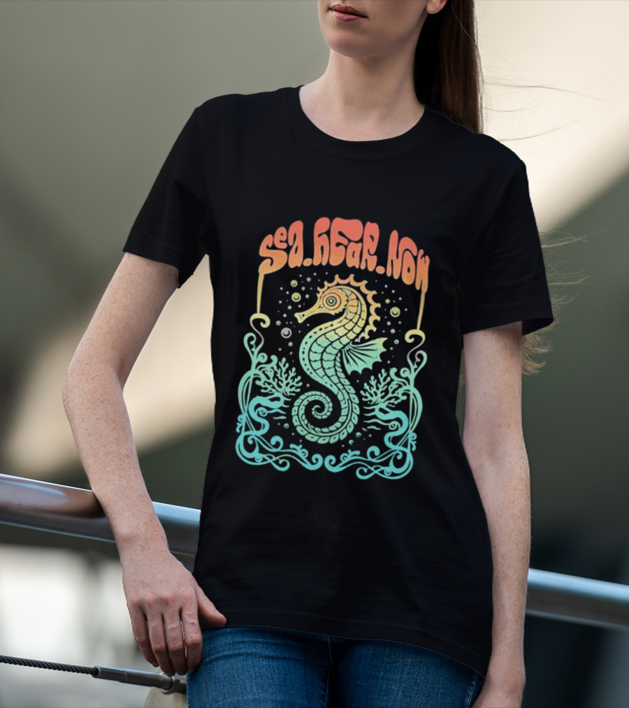 Sea Hear Now Seahorse 2026 Lineup Psychedelic Festival T-Shirt