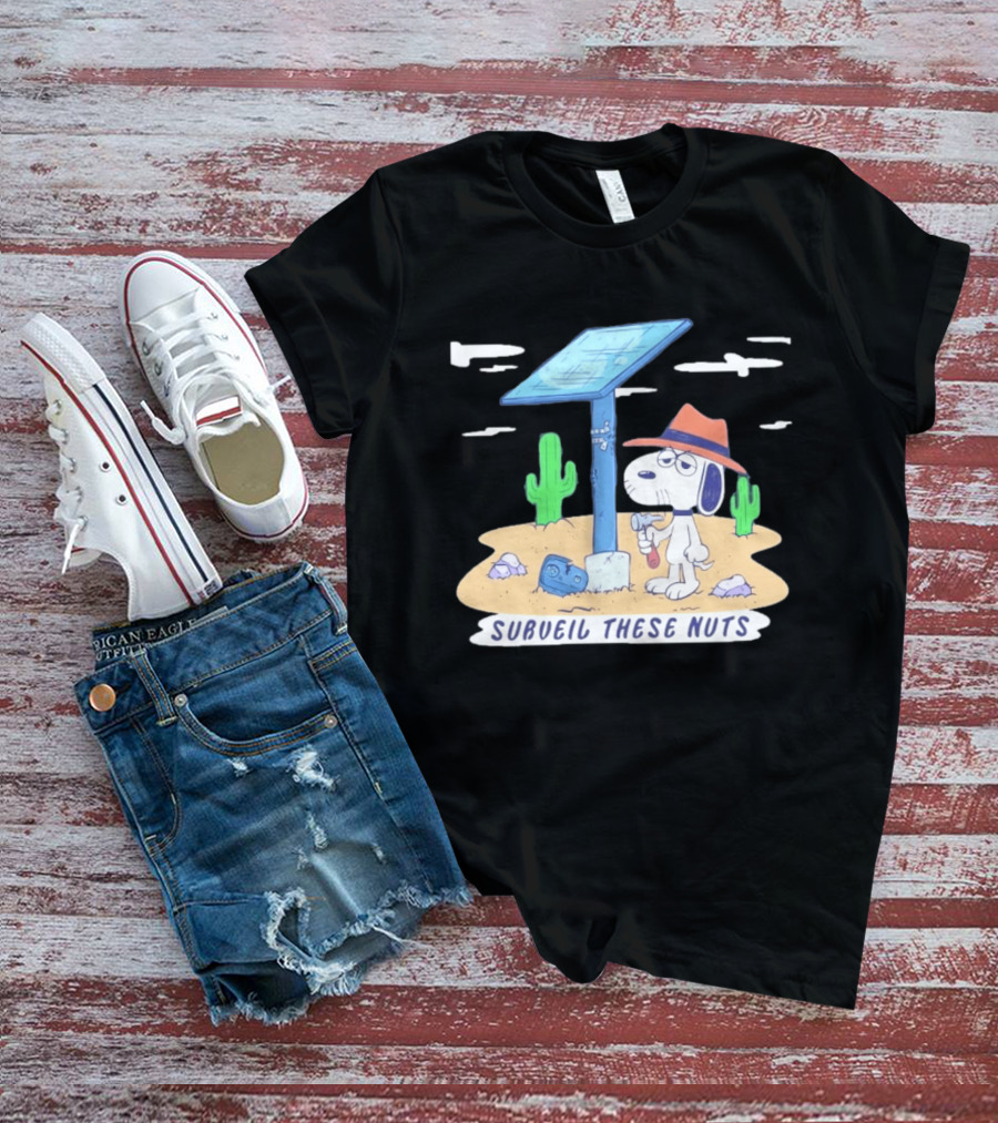Spike Peanuts Subueil These Nuts Snoopy Desert Solar Panel T-Shirt