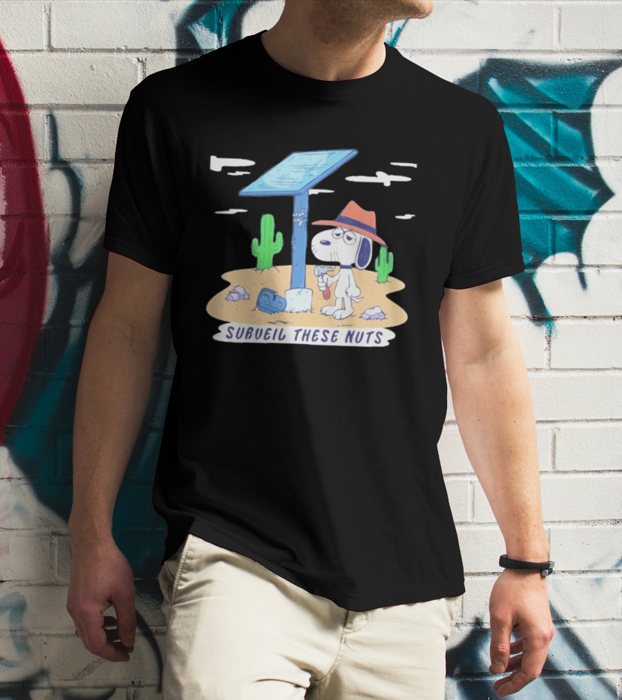 Spike Peanuts Subueil These Nuts Snoopy Desert Solar Panel T-Shirt