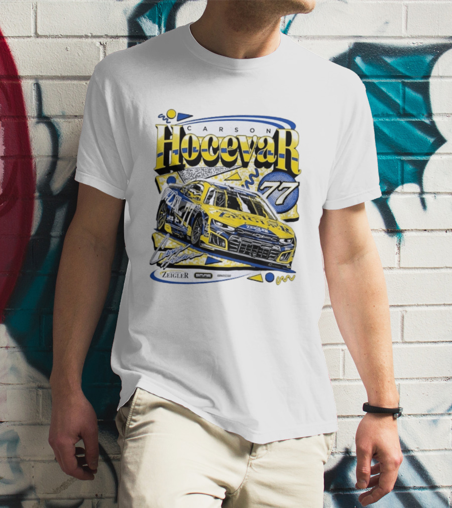 Carson Hocevar 77 NASCAR Spire Motorsports Zeigler Chevrolet Camaro Racing T-Shirt