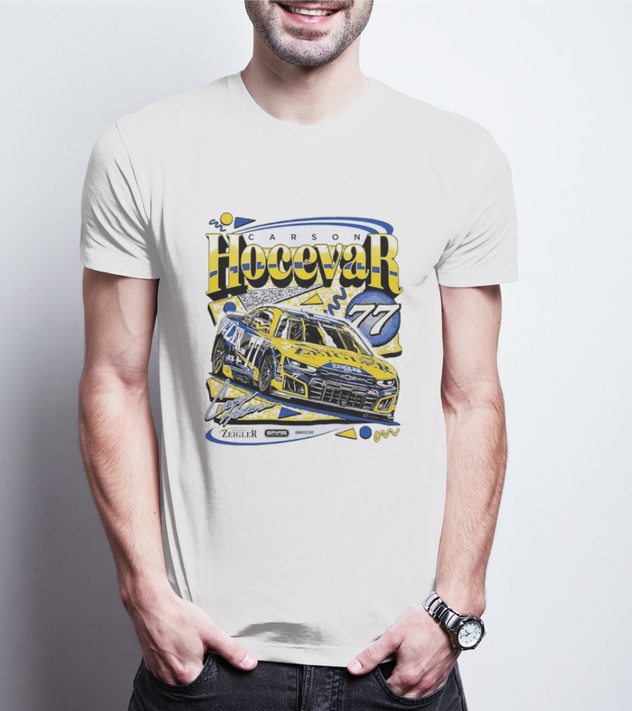 Carson Hocevar 77 NASCAR Spire Motorsports Zeigler Chevrolet Camaro Racing T-Shirt