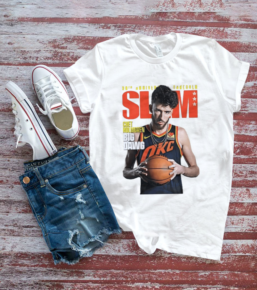 Chet Holmgren SLAM Magazine 30th Anniversary OKC Big Dawg Cover T-Shirt