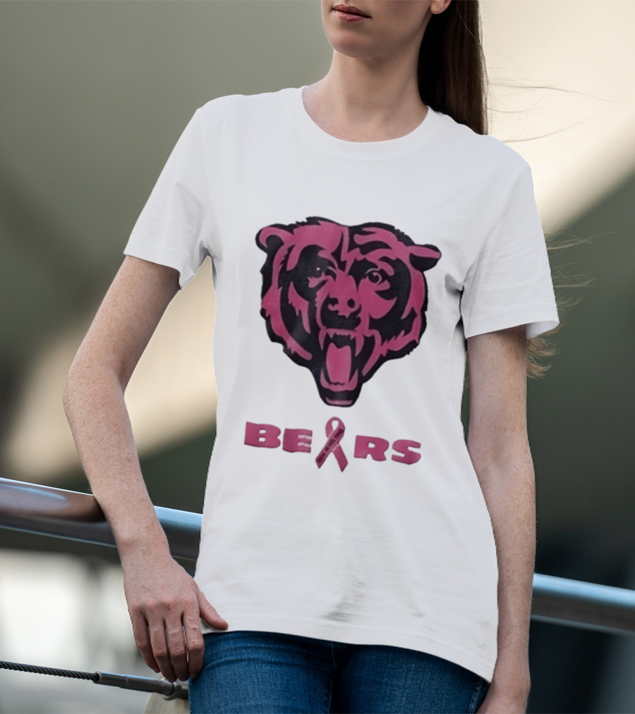 Chicago Bears Real Fans Wear Pink Breast Cancer Awareness 2026 T-Shirt