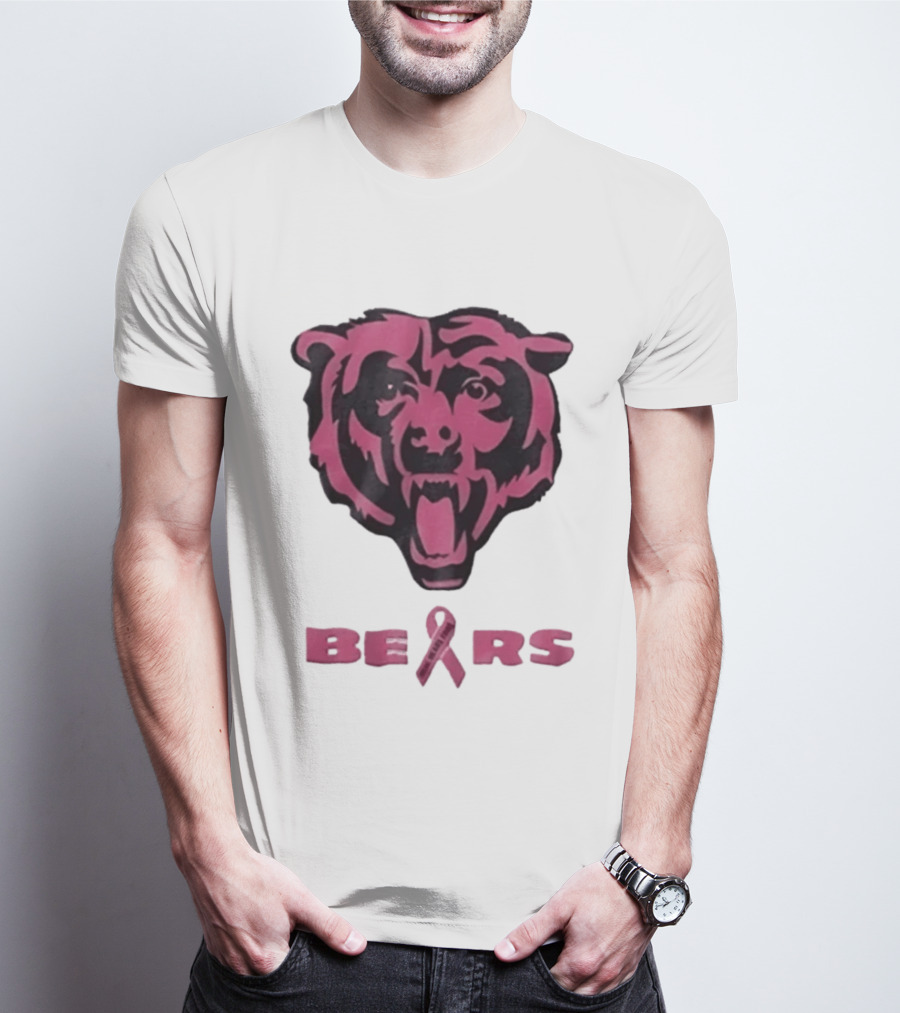 Chicago Bears Real Fans Wear Pink Breast Cancer Awareness 2026 T-Shirt