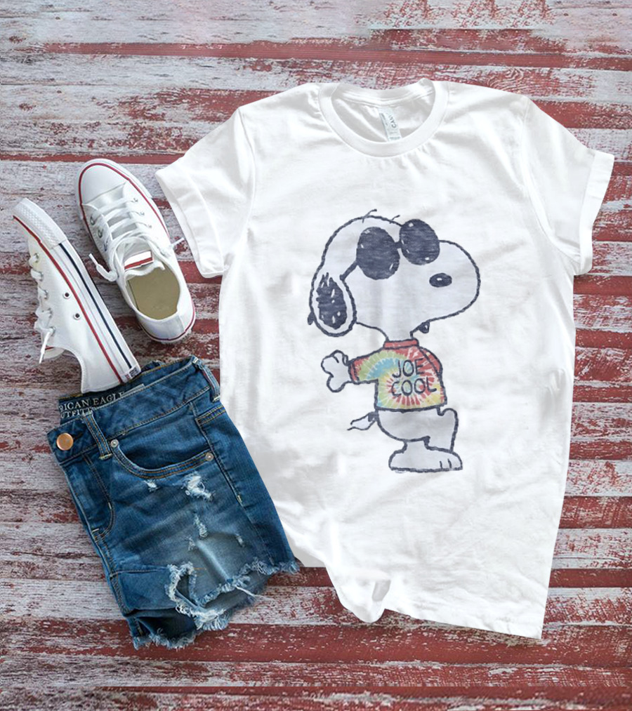 Joe Cool Snoopy Tie Dye Peanuts T-Shirt