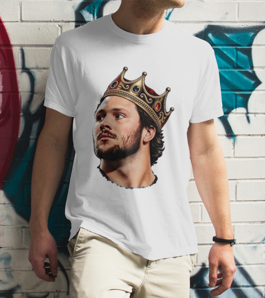 Josh Allen Buffalo Bills King Crown Football T-Shirt