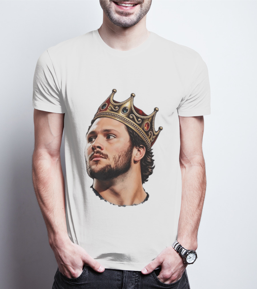 Josh Allen Buffalo Bills King Crown Football T-Shirt