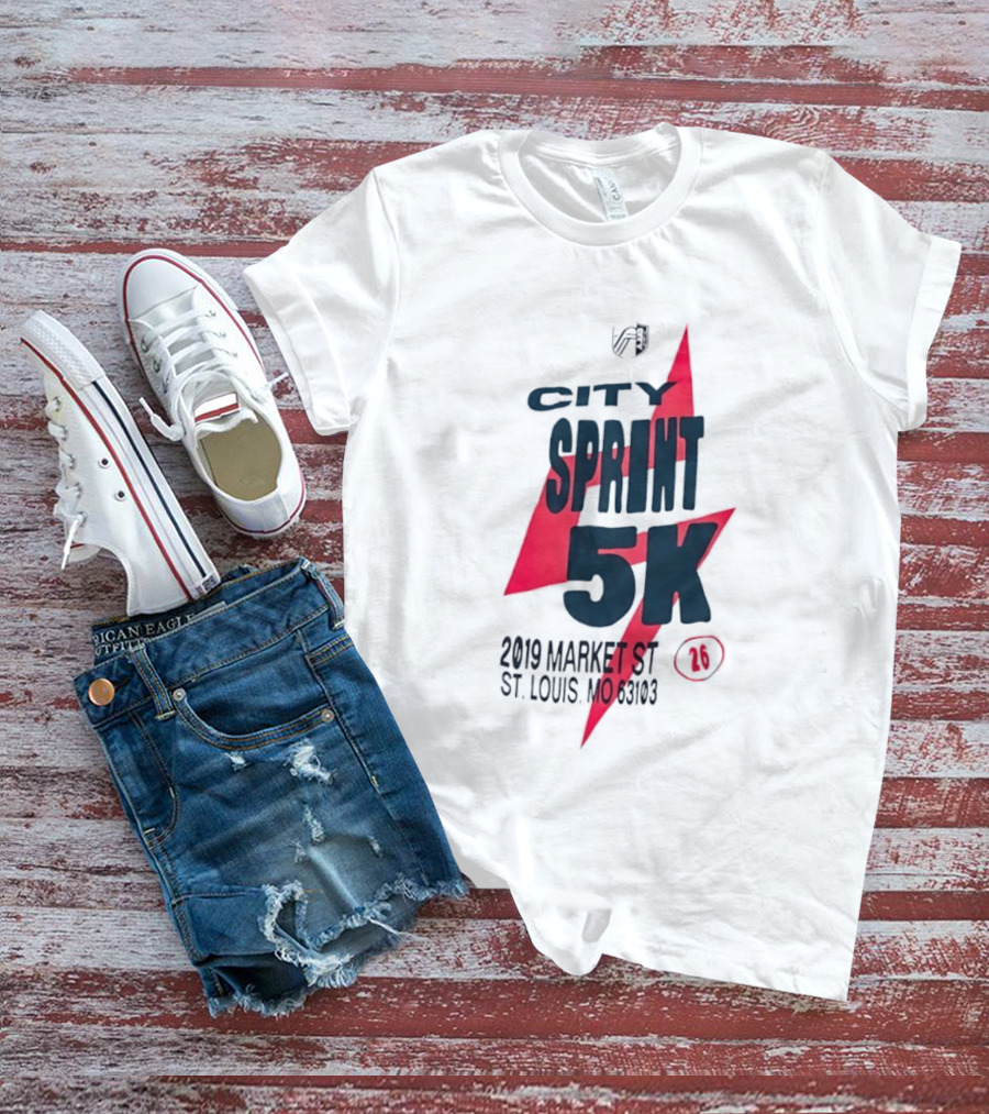 City Sprint 5K 2019 Market St St Louis MO 63103 26 T-Shirt