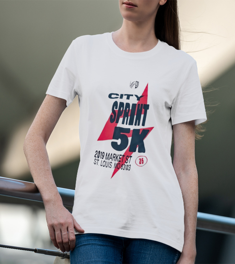 City Sprint 5K 2019 Market St St Louis MO 63103 26 T-Shirt