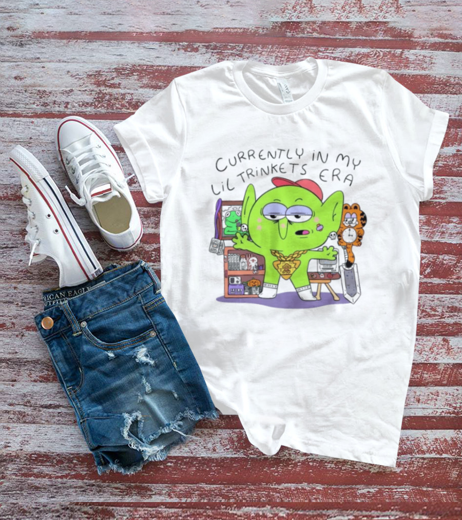 Currently In My Lil Trinkets Era Green Goblin Collectibles Fantasy Fun T-Shirt
